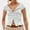 White, variant on Women's Button Up Ribbed Short Sleeve Cardigan Pure Color T Shirt 50 Clothes for Women Super Tight Sleeve Design Women Shirts Eyelet Tops for Women Flannel Shirt Women plus Button Dress Shirts for