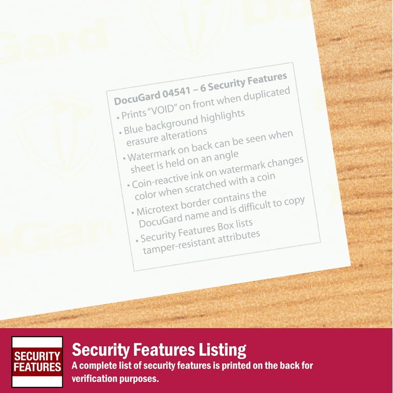 Compuchecks Medical Security Paper - 250 Sheets, 8.5x11 Inch, 10 Anti-Fraud Features, CMS Compliant For Prescriptions