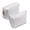 White, variant on 2 Pieces Corduroy Makeup Bag Set, Small Cosmetic Pouch Case with Zipper, Cute Travel Toiletry Bag Organizer for Women Gifts Purse Storage (White)