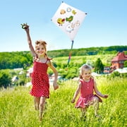 10PCS DIY Kites for Kids, DIY Blank Diamond Kites with 98ft Kite Strings, Make Your Own Kite Easy Flying Kites, Kids Decorating Coloring Kites, Park Beach Outdoor Games