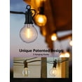 thumbnail image 5 of Brightown 100FT String Lights Outdoor, G40 Patio Cafe Lights for Outside with 52pcs(2 Spare) Globe Bulbs, Commercial Grade Waterproof Garden Hanging Lights for Party, Bistro, Backyard, 5 of 7