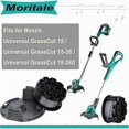 thumbnail image 2 of Spool Line for BOSCH UniversalGrassCut Edger 18 18-26 18-260 F016800570 with Cover (2 pieces) Walkbee, 2 of 5