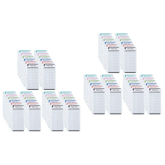 Raindrops 72 pcs Budget Planner Sheets with Expense Tracker, Hole Punched Budget Sheets for Personal Finance Management