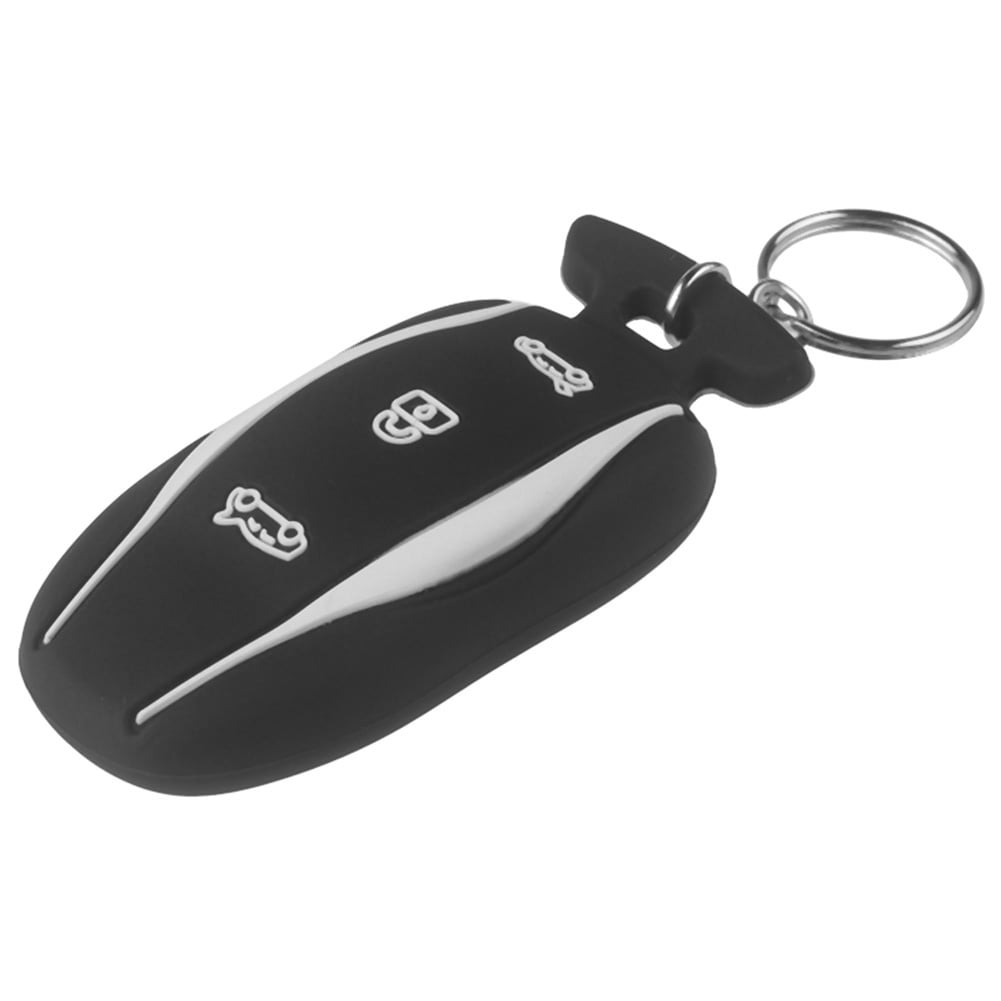 For Tesla Model 3 S Silicone Key Fob Cover Remote Case Protector Black For Tesla Model 3 S Silicone Key Fob Cover Remote Case Protector Black