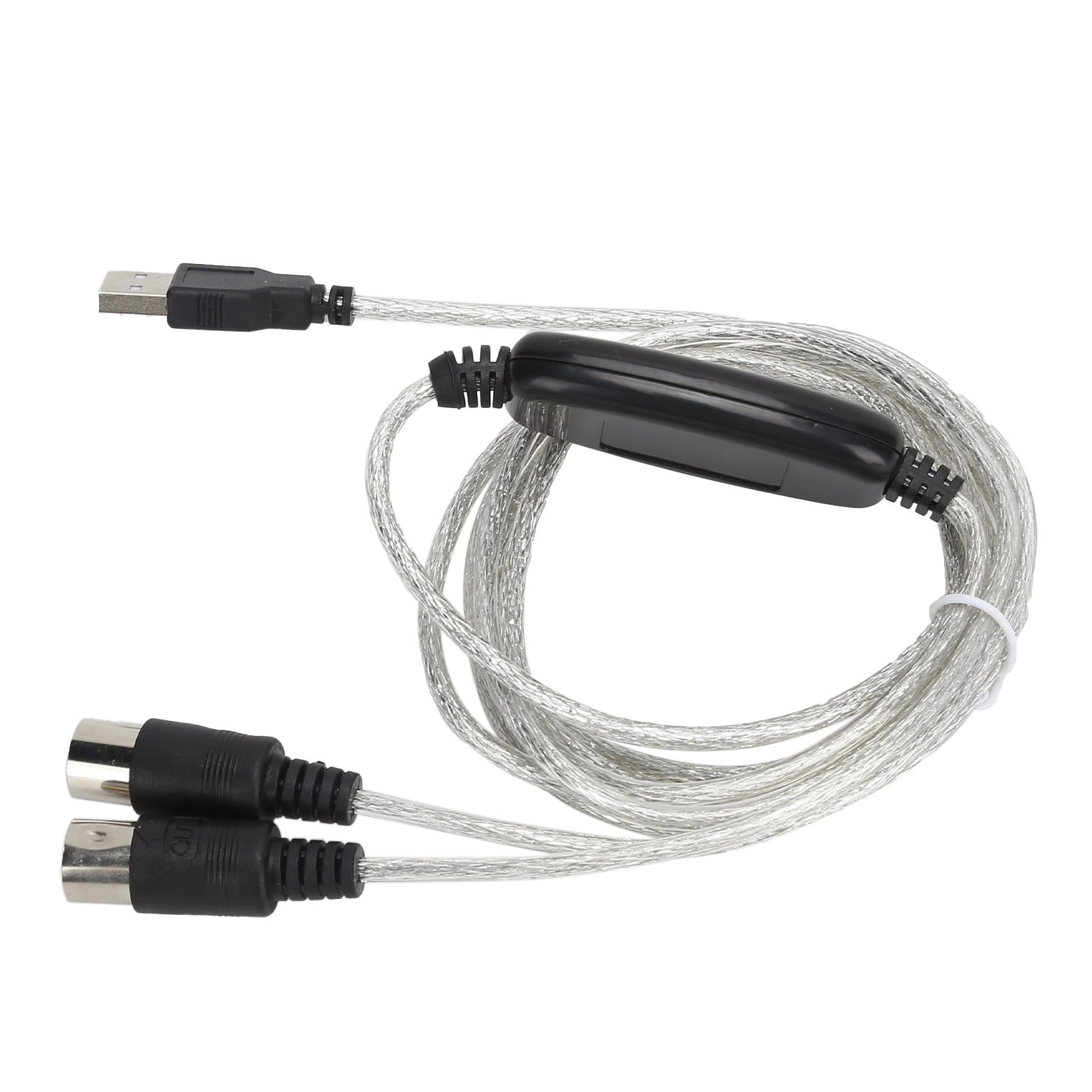 Midi USB Cable, MIDI Cable In Driver LED Indicator For Connect Electronic Musical Instruments Walmart.com