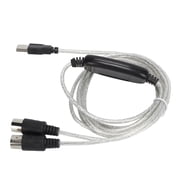 MIDI Cable MIDI to USB Cord Adapter Midi Converter for XP / VISTA / OS X / Window7