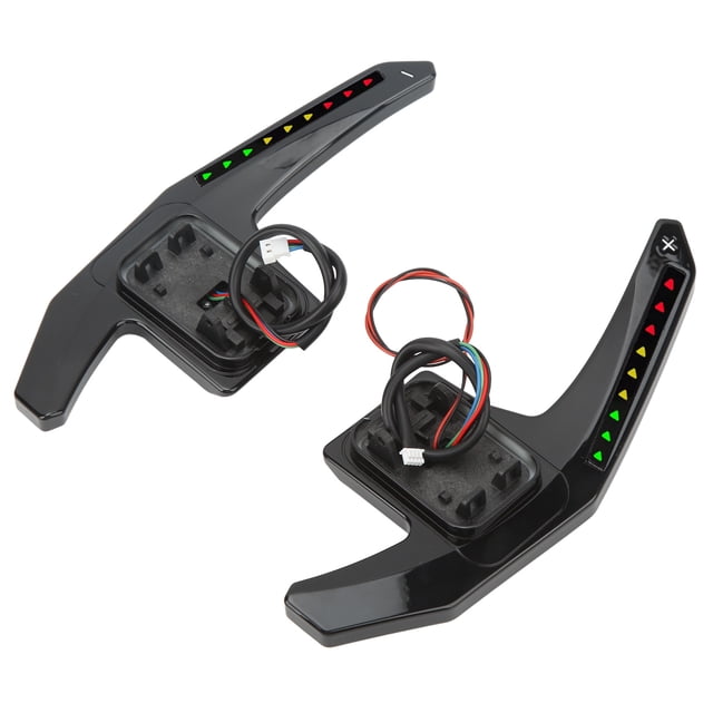 Steering Wheel Paddle, Engine Load Data Display 165mm LED Paddle Shifter With OBD Box Connection Cable For Vehicle Black,Red