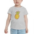 thumbnail image 2 of Pineapple Funny Toddler T Shirts for Boys Girls (Gray, 4T), 2 of 5