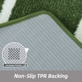thumbnail image 5 of JAATOP Bathroom Rugs 20"x 32", Non-Slip TPR Backing Bath Mats Rugs for Bathroom Floor , Soft Shag Machine Washable Shower Bath Mat for Bathroom Decor, Absorbent Bath Mat, Green, 5 of 8
