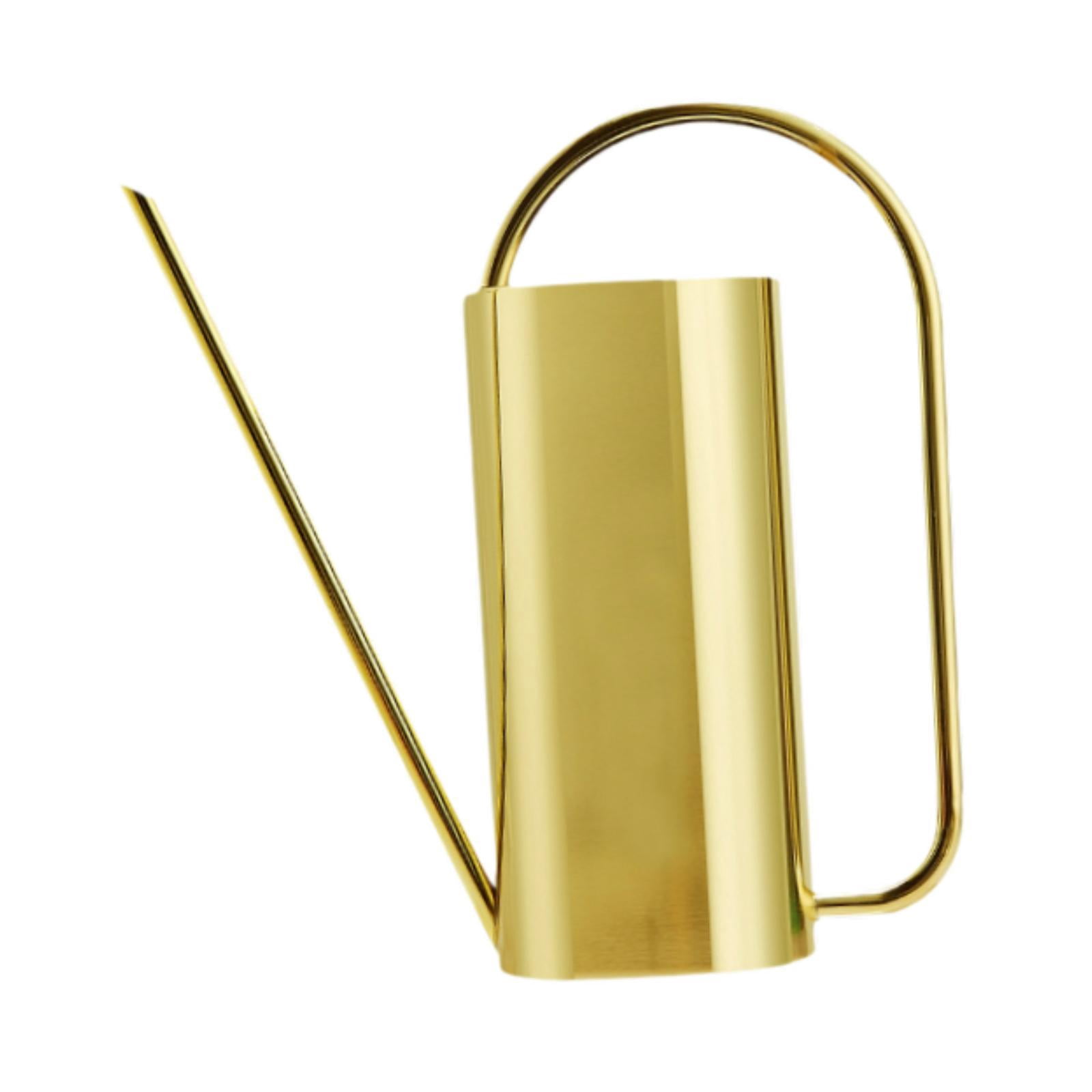 MAGIDEAL 1500 ml Indoor Watering Can Long Mouth for Indoor Houseplants Indoor Outdoor Golden