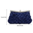 thumbnail image 4 of Qarigey Cartera conveniente y moderna para mujeres de moda, bolso de hombro, bolsos de noche, bolso tejido, bolsos de mano, bolsos de mano, Bolsas de mensajero y de hombro azul violeta, 4 of 6