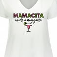 thumbnail image 4 of Inktastic Mamacita Margarita Women's Plus Size V-Neck T-Shirt, 4 of 5