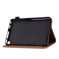 thumbnail image 6 of Allytech Wallet Case for Kindle Fire 7 Tablet (12th Gen 2022 Released), Slim Folding Stand Auto Sleep Wake Embossed Flower PU Leather Case with Pen Slot for All-New Amazon Fire7", Brown, 6 of 10