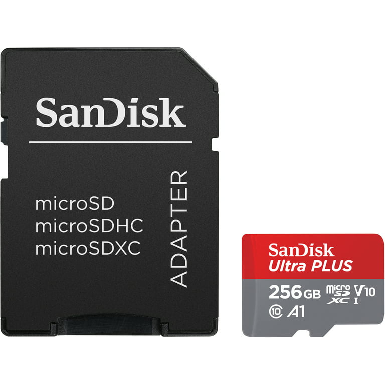 Interactie tegel Distilleren SanDisk 256GB Ultra® Plus MicroSD™ UHS-I Memory Card - Class 10, V10-  SDSQUB3-256G-ANCMA - Walmart.com