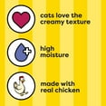 thumbnail image 5 of Temptations Creamy Puree With Chicken Squeezable Lickable Wet Treats For Cats, 0.42 Oz (16 Pack), 5 of 12