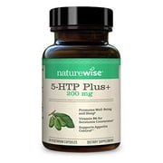 NatureWise 5-HTP Max Potency 200mg Mood Balance, Natural Support for Sleep & Normal Weight Maintenance, Easy-Digest Delayed Release Capsules Enhanced w/ Vitamin B6, Non-GMO (1 Month Supply - 30 Count)