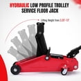 thumbnail image 3 of Yeshouse Heavy Duty 2 Ton Trolley Jack, 3.35"-13" Lift, With Storage Case, 3 of 7