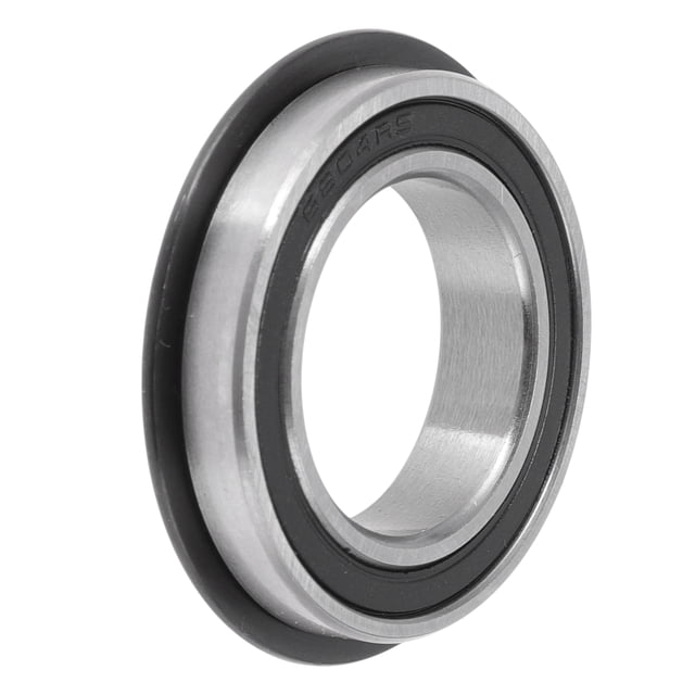Rodamientos de bolas de ranura profunda 6804NR2RS 20x32x7mm P4 con doble sello de goma lubricados 1 Pc Carro Patinete Patineta Rueda Universal Tonal Plateado Negro