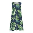 thumbnail image 5 of Summer Plus Size Dresses for Women 2026 Fashion Solid Color Casual Sleeveless Linen Loose Fitting Dress Spring Round Neck Dress with Pockets, 5 of 5