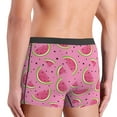 thumbnail image 4 of Men's Boxer Briefs, Cute Watermelon Pink Soft Comfy Mens Underwear Boxer Briefs Breathable With Widen Waist, 4 of 7