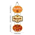 thumbnail image 2 of Thanksgiving Welcome Sign Paper Blessing Door Sign Fall Hanging Sign For Front Door Christmas Decorations Table Centerpiece Champagne Large Stain Glass Window Hummingbird Stained Glass Window, 2 of 3