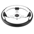 thumbnail image 3 of Volant de Course Universel en Cuir PU 13 Po 320mm Blanc, 3 of 8