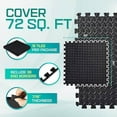 thumbnail image 4 of Interlocking Exercise Mat - Black - 18pcs (72SQFT), 4 of 5