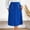 Blue, variant on qelini High Waist Skirts Women Plus Size Mid-Length Skirt A-line Skirt Solid Color Beach Casual Skirt