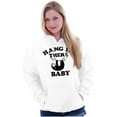 thumbnail image 3 of Hang In There Sloth Encouragement Unisex Plus Fleece Graphic Hoodie Brisco Brands 3X, 3 of 5