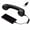 Black, variant on Everroot Black Retro Type-C Phone Handset for Smartphones - Vintage Wired Receiver with Volume Control, Answer/Hang-up Button, Crystal Clear Audio