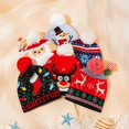 thumbnail image 1 of Autumn Winter Newborn Baby Boys Girls Christmas Beanies Hats Soft Warm Toddler Children Cotton Knitted Beanies hats Gorros1One Size He Qiyong unisex, 1 of 1