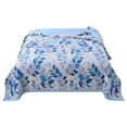 thumbnail image 2 of Qocolhg Summer Quilts for Adults Kids, Air Conditioning Quilt, Washed Cotton Cooling Blankets for Hot Sleepers, Sofa Bedding Soft Coverlet Lightweight Cooling Quilts for All Season, 39x59 inch,Blue, 2 of 5