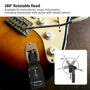 ammoon Wireless Guitar System 2.4G Rechargeable 6 Channels Audio Transmitter Receiver for Electric Guitar Bass