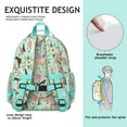 thumbnail image 5 of Horse backpack, colorful pony and rainbow designs, roomy student backpack, perfect birthday gift, 5 of 6