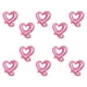 thumbnail image 5 of GOOHOCHY Kit de 10 globos de 18 pulgadas para San Valentín, con borlas de papel, decoración en forma de corazón, de aluminio, para bodas y fiestas (rosa), 5 of 8