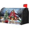 thumbnail image 2 of Winter Mailbox Covers Magnetic Standard Size 21 X 25.5 Inch Christmas Tree Mailbox Cover Snowman Red Truck Mailbox Wraps Post Box Cover Decoration Outdoor Garden Home Yard Outside, 2 of 6