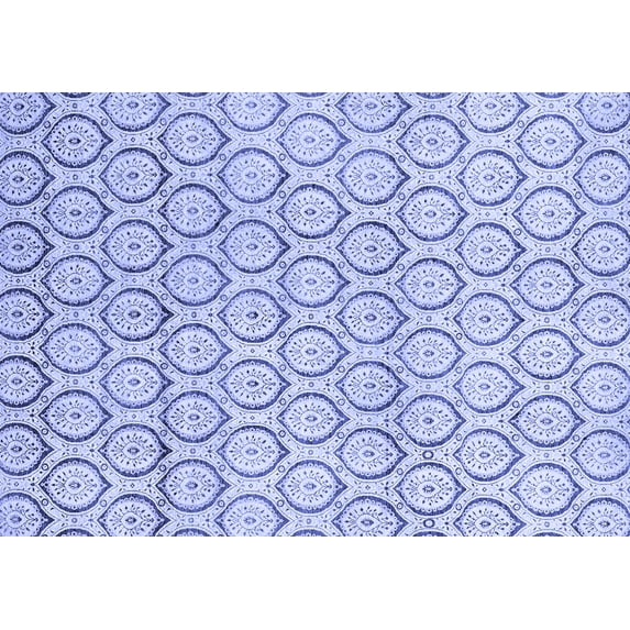 Ahgly Company Indoor Rectangle Abstract Blue Modern Area Rugs, 5' x 8'