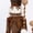 Natural | Brown, variant on Efavormart 45" Teddy Bear Nutcracker Soldier Figurine with Red Jacket, Drum & Gold Trim - Freestanding Christmas Décor