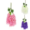 thumbnail image 5 of Promotion!24 piezas de flores colgantes de glicina,guirnalda de flores artificiales para decoración de bodas,3,7 pies,vid floral,flores de seda,arco de boda,fiesta,hogar al aire libre, 5 of 5