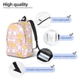 thumbnail image 4 of Naloa Rabbit And Chick Canvas Backpack for Men Women Rucksack Casual Travel Daypack College Tote Satchel Bookbag for Teens-Small, 4 of 7