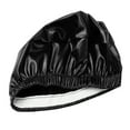 thumbnail image 2 of Round Stool Cover Elastic PU Leather Waterproof Chair Slipcover Pump Chair black, 2 of 9