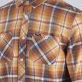thumbnail image 4 of O'Neill Men's Cream Orange Plaid Whittaker L/S Flannel Shirt (S01), 4 of 5
