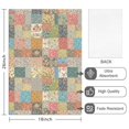 thumbnail image 2 of 2 Pcs Pioneer Flower Floral Print Pattern Kitchen Towels, Funny Microfiber Dish Towel Set, 18" X 26" Tea Towels, 2 of 6