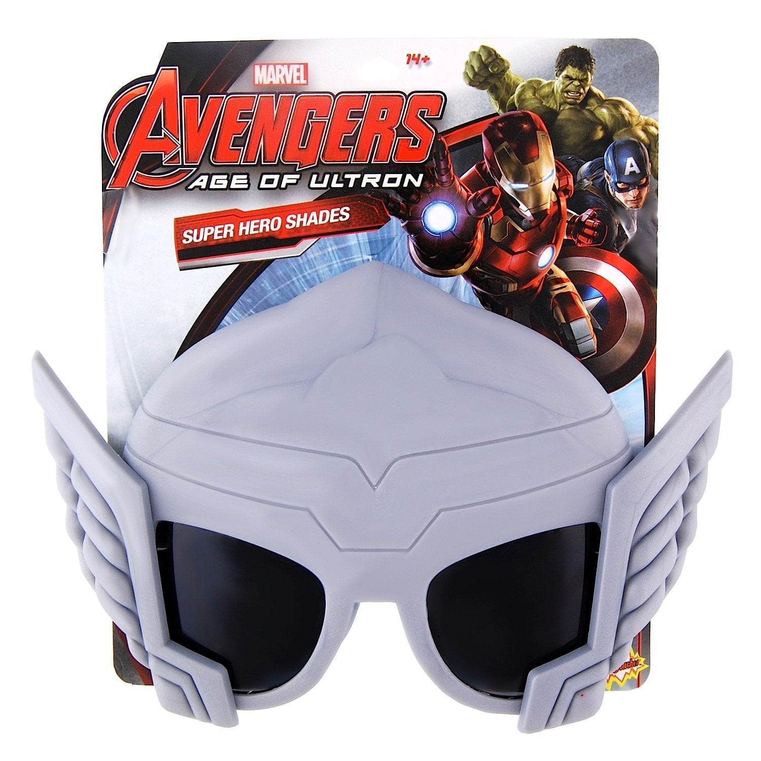 SunStaches Officially Licensed Avengers Thor Sunglasses, Transform into thor one size fits