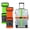 Orange+Green, variant on Luggage Straps for Suitcases, 2 Pack Heavy Duty Adjustable, Slide Latch, Black