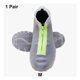 thumbnail image 4 of Sonducket 1 par de cubiertas de zapatos para hombre y mujer, cubiertas antideslizantes impermeables, zapatillas portátiles, accesorio Protector Accesorios de calzado Transparente, cremallera verde M, 4 of 6