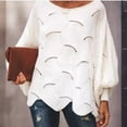 thumbnail image 4 of Suéter fino de talla grande europeo y americano de otoño e invierno para mujer, 4 of 5