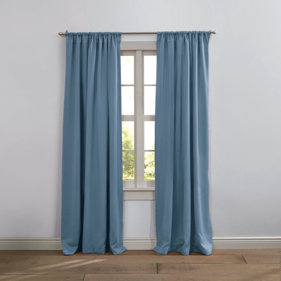 BrylaneHome BH Studio Room-Darkening Rod-Pocket Panel