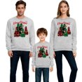 thumbnail image 3 of RXMEKW Chandail de Noël à Capuche pour Femmes Manches Longues Col Rond Haut Imprimé Ensemble Familial Assorti pour Photos de Vacances, 3 of 7