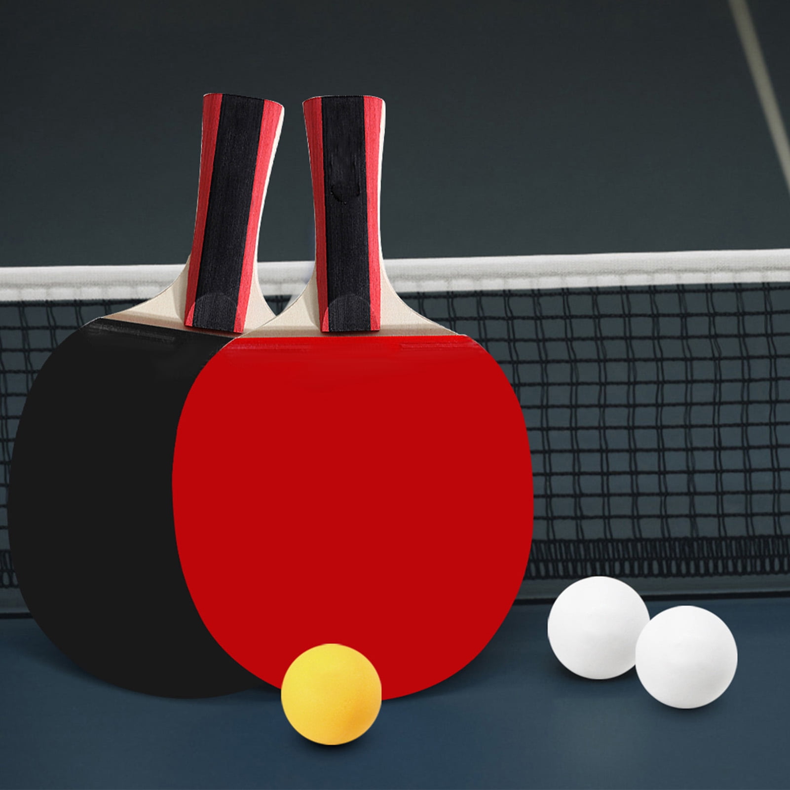 Tennis Table Tennis 2 Player Set 2 Table Tennis Bats Rackets And 3  Balls With Cover Bag